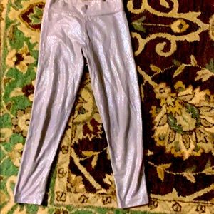 Silver kids leggings